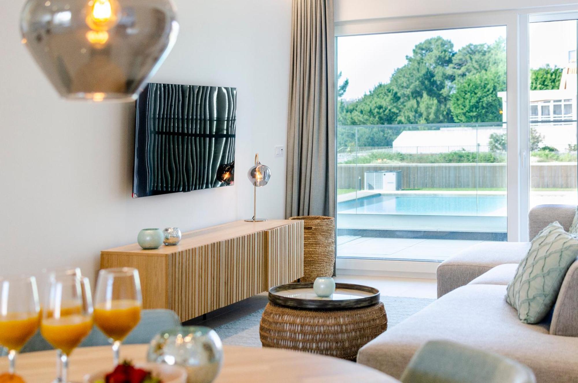Mar A Vista - Condominium With Pool, Gym And Sea Views Назаре Стая снимка